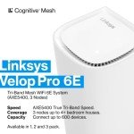 Linksys Velop Pro WiFi 6E Mesh Router 3 Pack