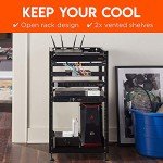 ECHOGEAR 15U Open Frame Rack with Vented Shelves