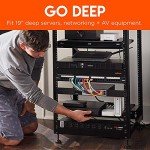 ECHOGEAR 15U Open Frame Rack with Vented Shelves