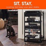 ECHOGEAR 15U Open Frame Rack with Vented Shelves