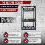 Vivlly 20U Open Frame Rack for Servers and Networking