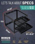 ECHOGEAR 10U Wall Mount Network Rack with Shelves