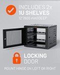 ECHOGEAR 9U Enclosed Wall Mount Rack Kit