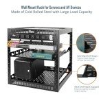 TECMOJO 12U Open Frame Network Rack with Shelves