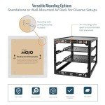 TECMOJO 12U Open Frame Network Rack with Shelves