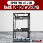 Vivlly 20U Open Frame Rack for Servers and Networking