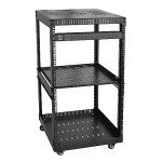 RIVECO OFCO 18U Rolling Network Rack with Shelf
