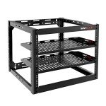 Vivlly 10U Open Frame Rack for Servers and Networking