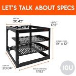 ECHOGEAR 10U Heavy Duty Open Frame Rack