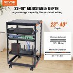 VEVOR 15U Wall Mount Server Rack with Shelves