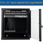 Tedgetal 12U Wall Mount Server Rack Cabinet