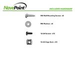 NavePoint 12U Open Frame Wall Mount Server Rack