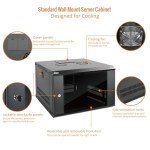 Tecmojo 6U Wall Mount Server Cabinet with Lockable Door