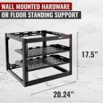 Vivlly 10U Open Frame Rack for Servers and Networking