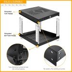 RIVECO 9U Rolling Network Rack with Power Strip