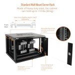 Tecmojo 6U Wall Mount Server Cabinet with Lockable Door