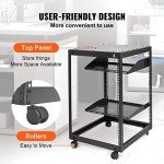 VEVOR 15U Wall Mount Server Rack with Shelves