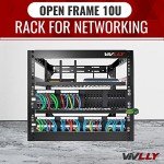 Vivlly 10U Open Frame Rack for Servers and Networking