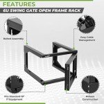 NavePoint 6U Wall Mount Server Rack - Black