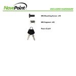 NavePoint 12U Wall Mount Server Cabinet with Locks