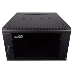 NavePoint 6U Wall Mount Server Rack with Glass Door