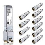 10 Pack 10Gb SFP+ RJ45 Transceivers for Networking