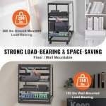 VEVOR 20U Adjustable Server Rack with Wheels