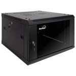 NavePoint 6U Wall Mount Server Rack with Glass Door