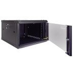 NavePoint 6U Wall Mount Server Rack with Glass Door