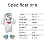 10 Pack 10Gb SFP+ RJ45 Transceivers for Networking