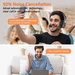 LEVN Bluetooth Headset with AI Noise Cancelling
