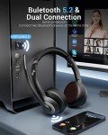 JIAMQISHI AI Noise Cancelling Bluetooth Headset