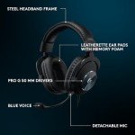 Logitech G Pro X SE Wired Gaming Headset: Blue VO!CE Detachable Boom Mic, DTS 7.1, 50 mm Drivers, USB/3.5mm Aux, USB DAC Included, for PC, Xbox, PS5, PS4 - Black - G Pro X SE Wired Gaming Headset