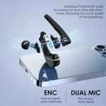 Bluetooth Headset V5.3 with 96H Talktime