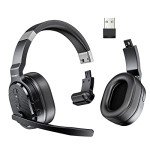 TECKNET Noise Cancelling Bluetooth Headset for Work