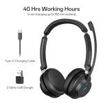 Wireless Stereo Headset with Noise Cancellation