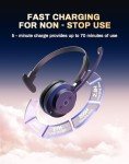 Rownfusny Noise-Canceling Wireless Headset with Bluetooth