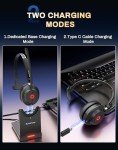Rownfusny Noise-Canceling Wireless Headset with Bluetooth