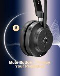 Rownfusny Noise-Canceling Wireless Headset with Bluetooth