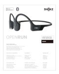 Shokz OpenRun Waterproof Bone Conduction Headphones