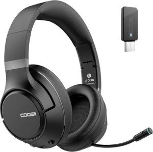COOSII H300 Wireless Bluetooth Headphones with Mic
