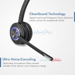 Leitner LH570 Wireless Office Headset with Mic