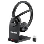 Bluetooth 5.3 Wireless Headset with AI Noise Cancelling