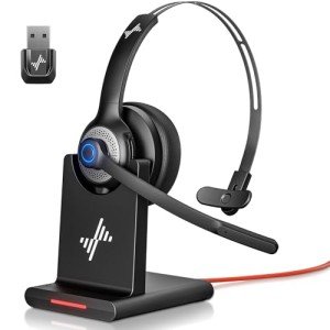 JIAMQISHI Bluetooth Noise Cancelling Wireless Headset