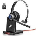 JIAMQISHI Bluetooth Noise Cancelling Wireless Headset