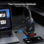 JIAMQISHI Bluetooth Noise Cancelling Wireless Headset
