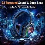 Ozeino Wireless Gaming Headset with Microphone