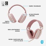 Logitech Zone Vibe 100 Wireless Noise-Canceling Headphones
