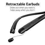 LG TONE Wireless Stereo Headset with Retractable Earbuds
