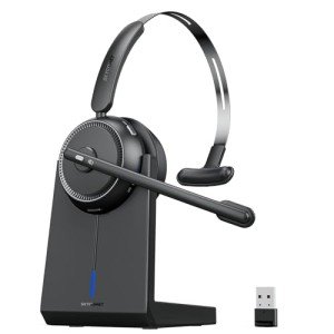 SKYCOMET Wireless Headset with AI Noise Cancellation
